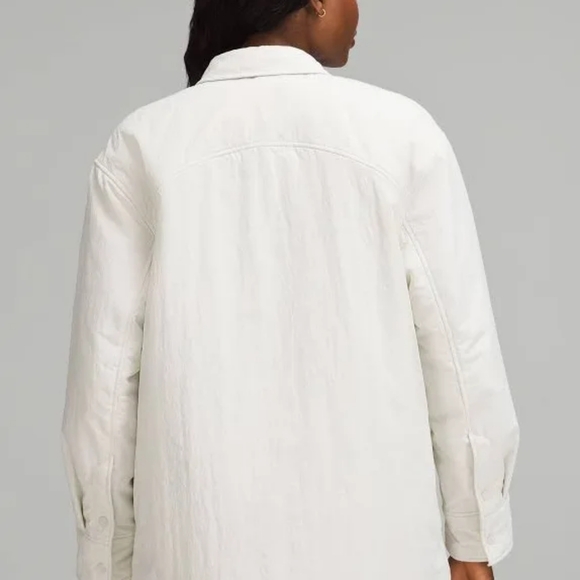 NWT Lululemon Insulated Shirt Jacket Size XS in Bone - Picture 7 of 14